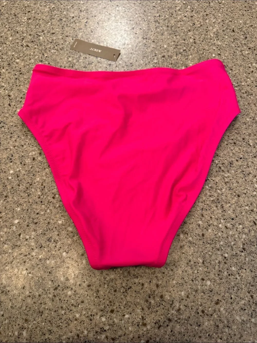 J. CREW Hallie High Waist Bikini Radiant Fuchsia *NEW*